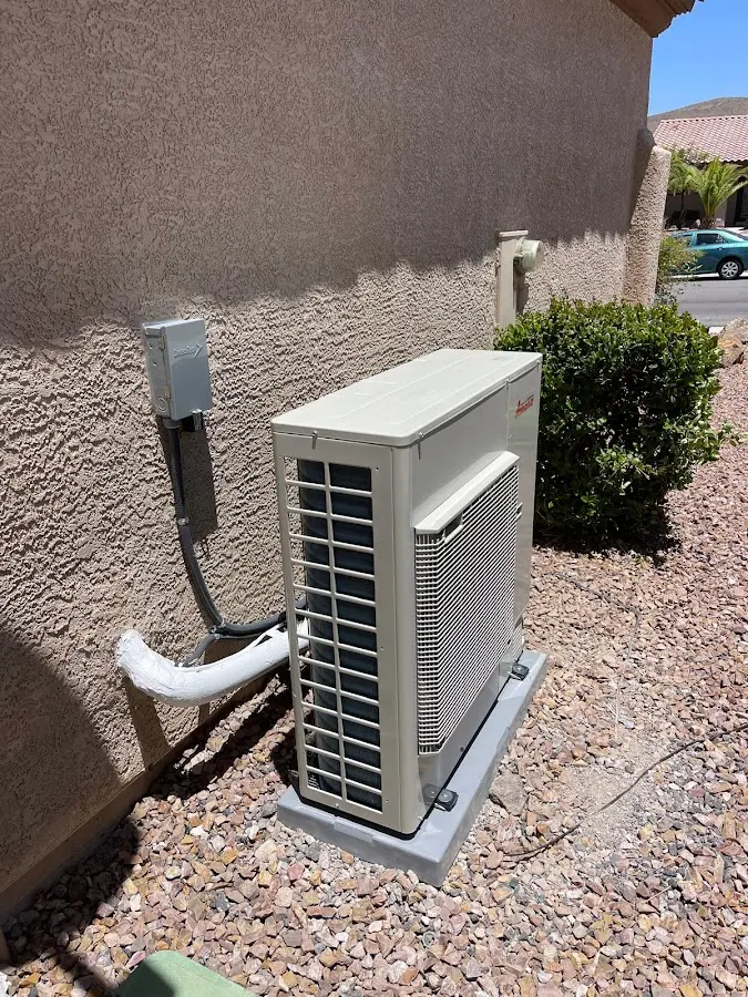 Residential air conditioning condenser unit in Dayton